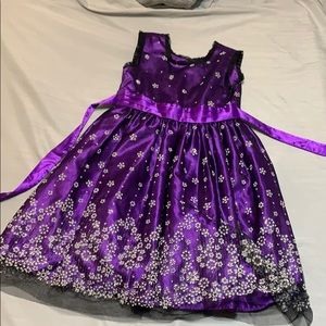 Purple (with flowers) dress